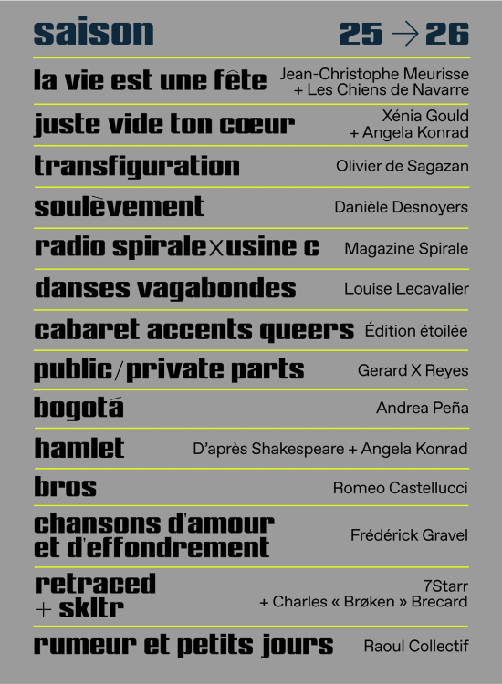 Saison 25-26   Billets en vente dès maintenant !
